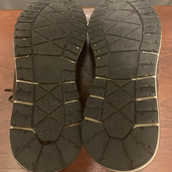 Four Brothers Men's Brown Airfield Pebble Leather Zip Boots Shoes Size 10 EUC - Picture 6 of 6